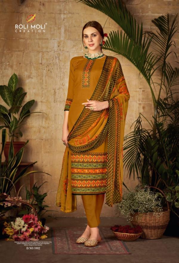 Roli Moli Mallika Indo Designer Print Dress Material